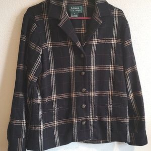 RL lambswool blazer with leather elbow patch